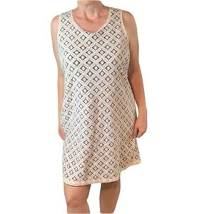 XL APT White Lacy Sleeveless Mini Dress